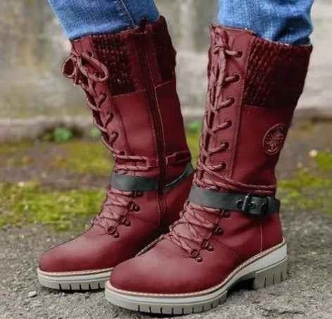 Bottes Martin à talon haut carré
