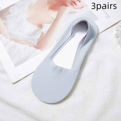 Chaussettes en soie glacée pour femmes , fond en coton fin