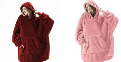 Sweat à capuche avec grande poche, pull confortable et ample