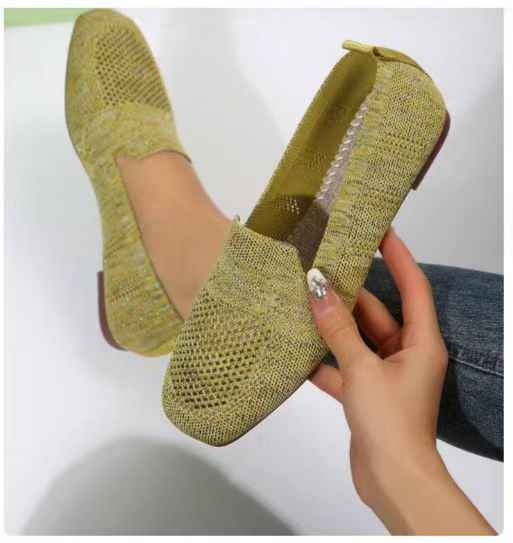 Chaussures plates à bout rond pour femmes