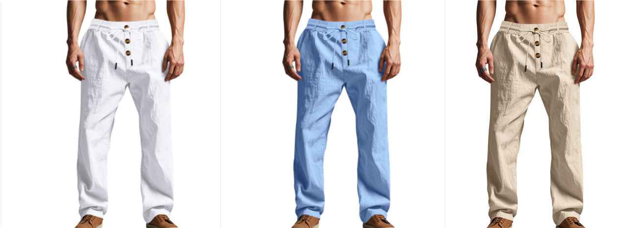 Pantalon homme respirant coupe ample décontractée