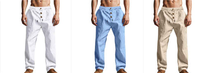 Pantalon homme respirant coupe ample décontractée