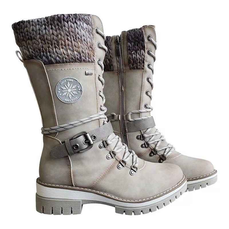 Bottes Martin à talon haut carré