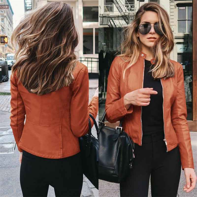 Veste de costume en cuir PU