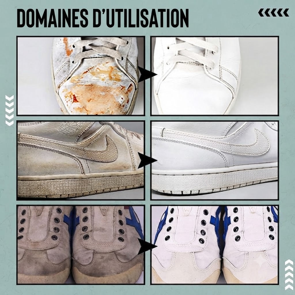 Mousse Nettoyeur de Chaussures Blanches