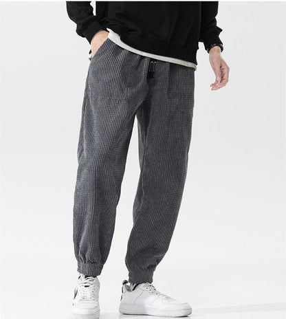 Pantalon Cargo en Velours Côtelé Premium