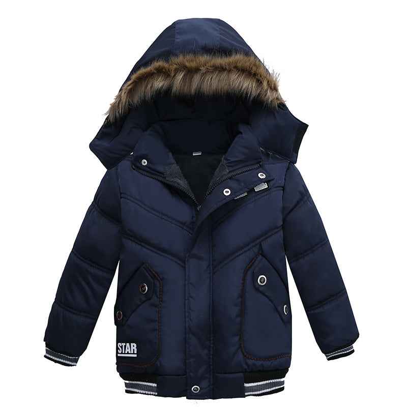 Veste matelassée en coton pour garçons de petite et moyenne taille