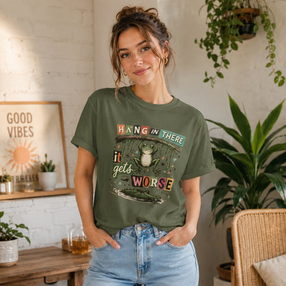 T-shirt teinté lourd tendance