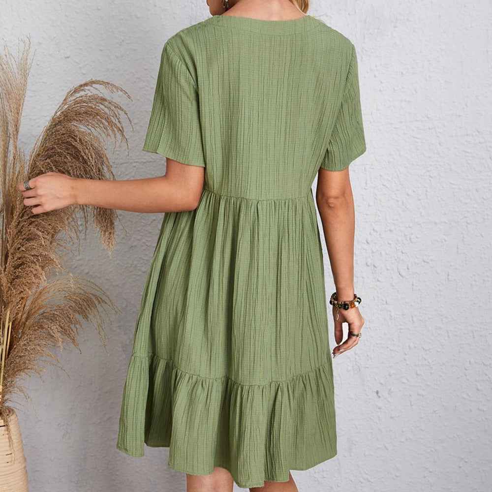 Robe de Printemps et d'été ample à volants