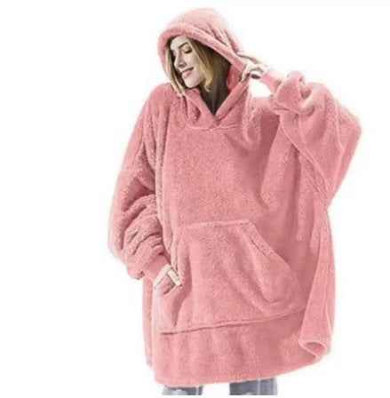 Sweat à capuche avec grande poche, pull confortable et ample