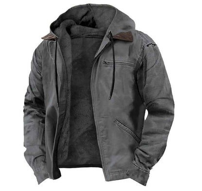Manteau à capuche , chaude en polaire zippée