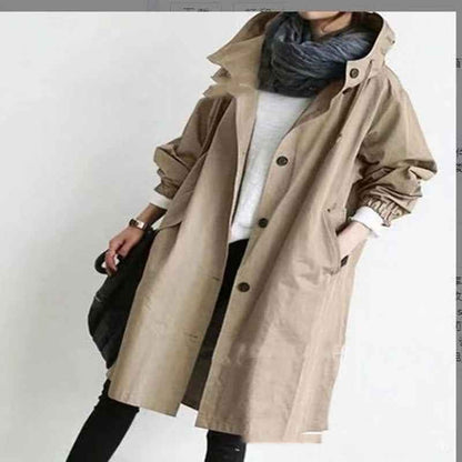 Veste coupe-vent imperméable à capuche