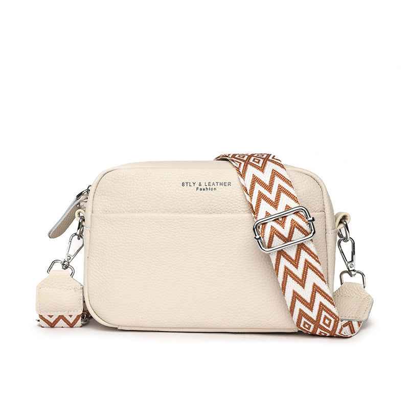 Sac Bandoulière Femme à Large Sangle – Petit Sac Carré Chic à Motif Losanges