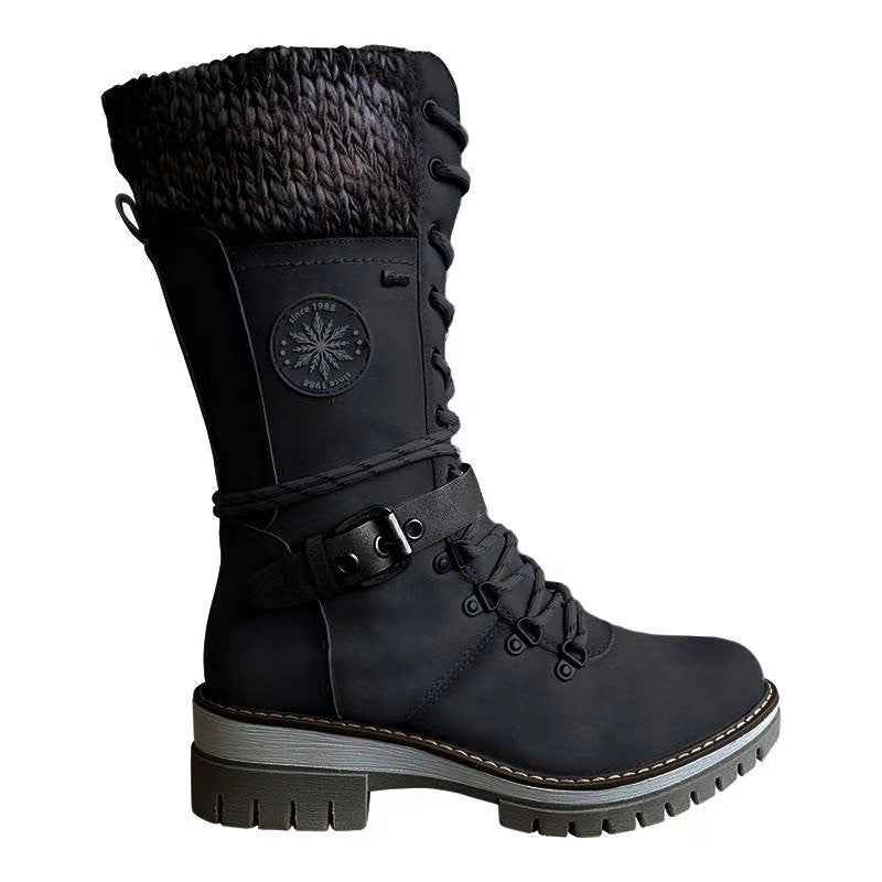 Bottes Martin à talon haut carré
