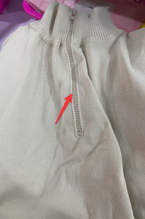 Pull homme à col montant avec fermeture éclair, mode hiver, couleur unie, manches longues