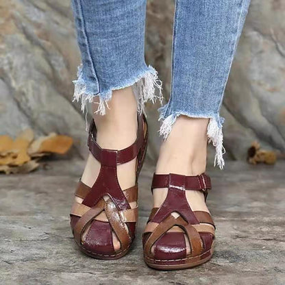 Sandales étanches pour femmes au design multicolore