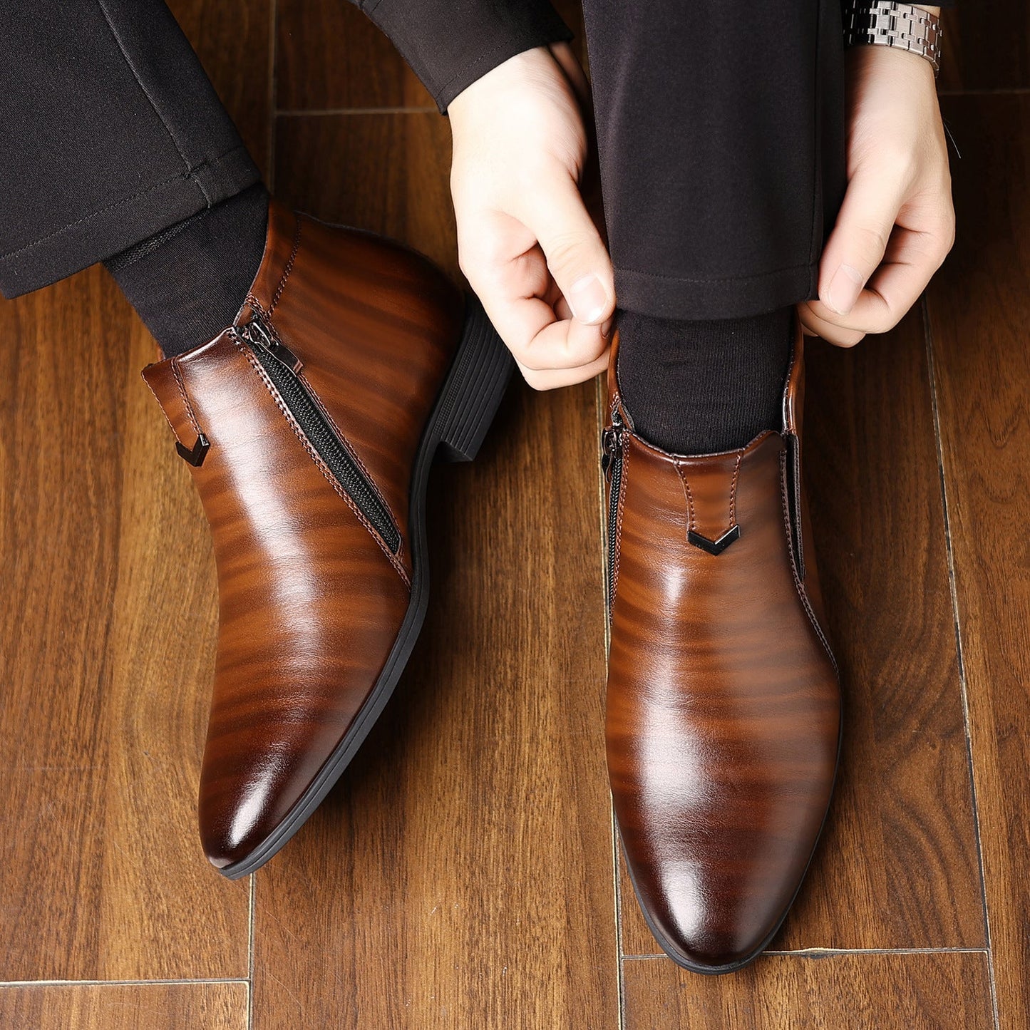Bottes Cuir Homme Zip Latéral - Oyso - ma