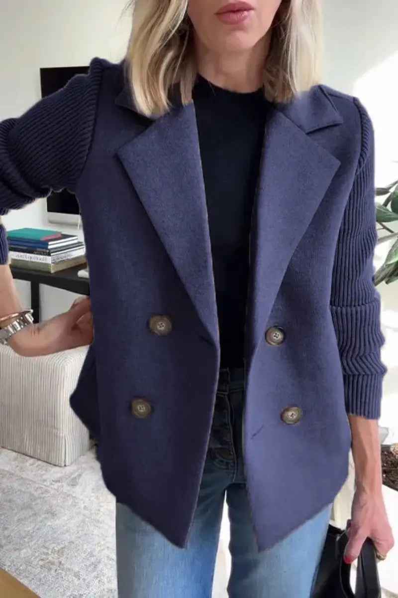 Blazer Femme Élégance Parisienne – Maille & Tailoring