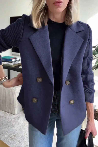 Blazer Femme Élégance Parisienne – Maille & Tailoring