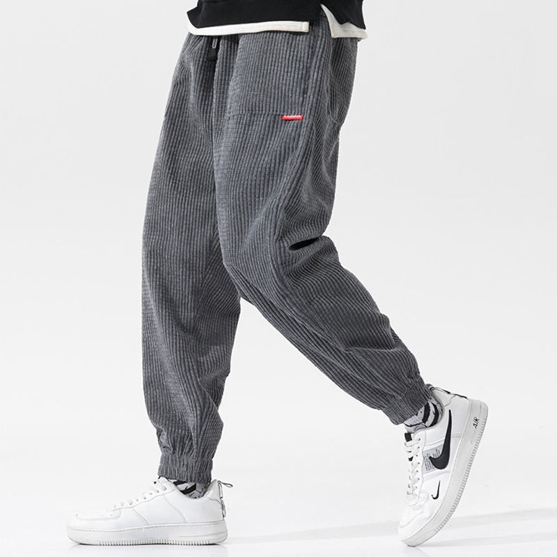 Pantalon Cargo en Velours Côtelé Premium