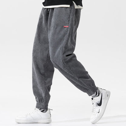 Pantalon Cargo en Velours Côtelé Premium