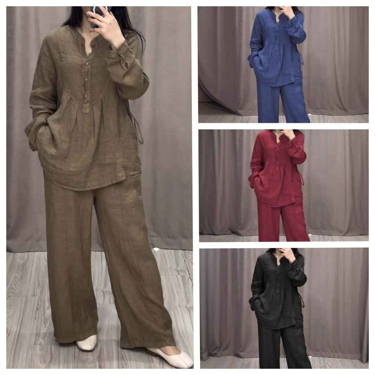 Ensemble confort coton & lin style moderne