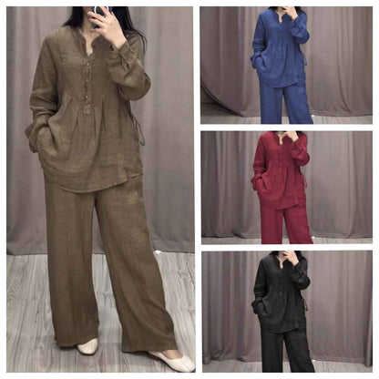 Ensemble confort coton & lin style moderne