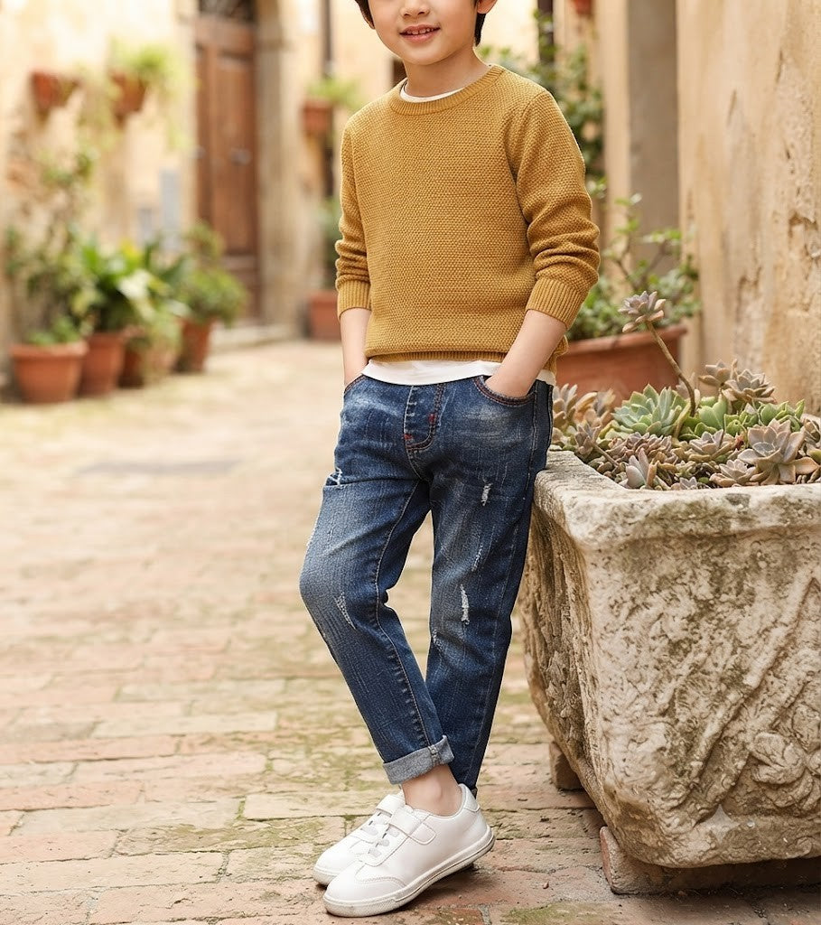 Pantalons en jean pour garçons, nouveau style