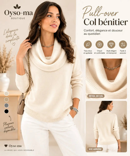 Pull-over en tricot à manches longues, décontracté et chaud
