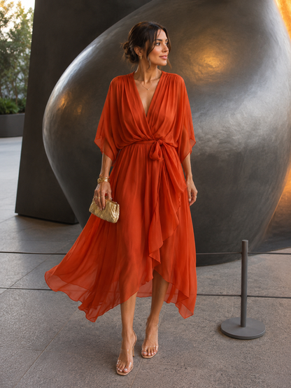 Robe à manches Papillon pour femmes