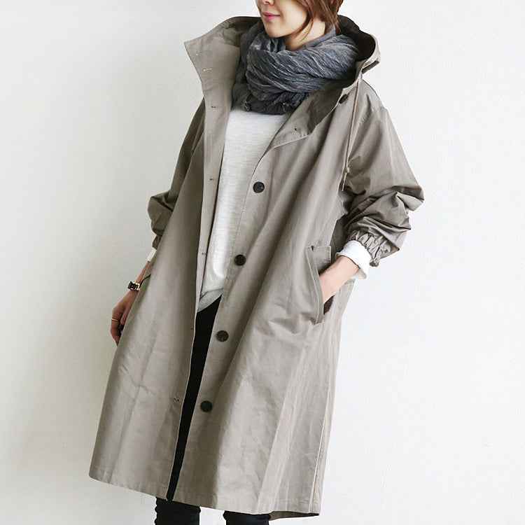 Veste coupe-vent imperméable à capuche