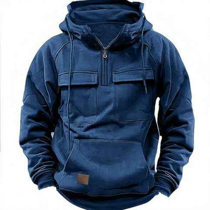 Sweat à capuche zippé pour hommes