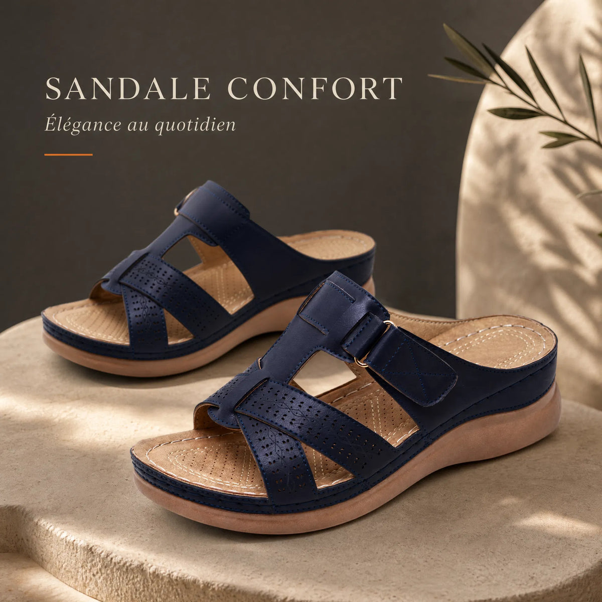 Sandales Confort Lanières et Plateforme