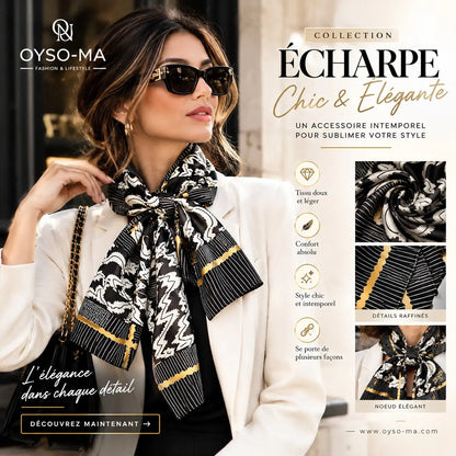 Écharpe décorative chaude à fleurs pour mode extérieure