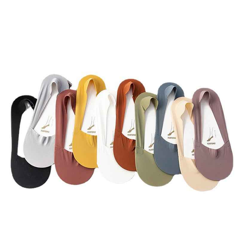 Chaussettes en soie glacée pour femmes , fond en coton fin - Oyso - ma