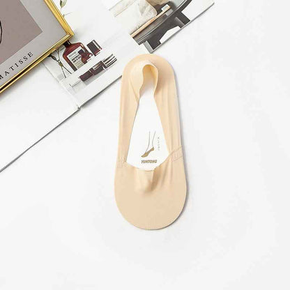 Chaussettes en soie glacée pour femmes , fond en coton fin - Oyso - ma