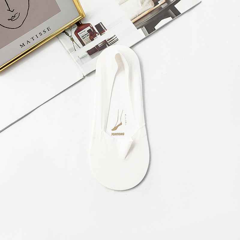 Chaussettes en soie glacée pour femmes , fond en coton fin - Oyso - ma