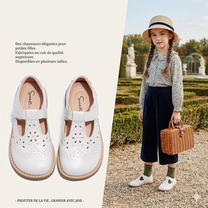 Chaussures de princesse en cuir à semelles souples pour filles - Oyso - ma