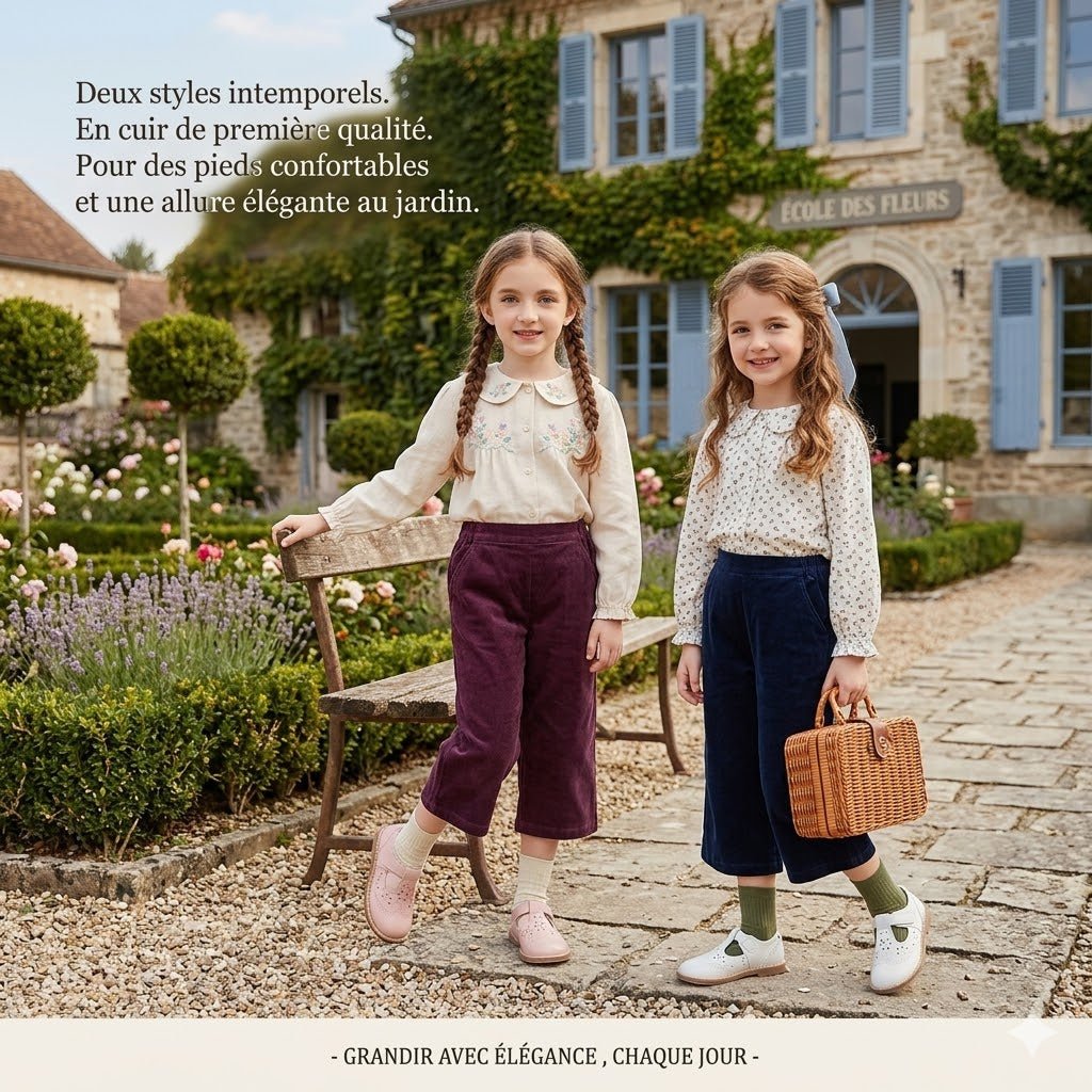 Chaussures de princesse en cuir à semelles souples pour filles - Oyso - ma