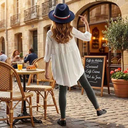 Chemise à la mode queues d'hirondelle pour grandes filles - Oyso - ma