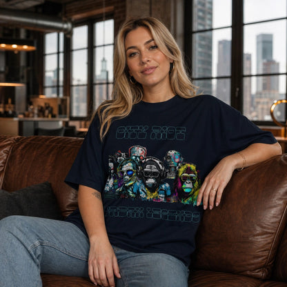 T-shirt col montant écologique unisexe -CITY RIOT-