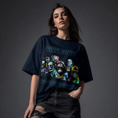 T-shirt col montant écologique unisexe -CITY RIOT-