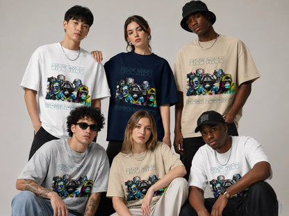 T-shirt col montant écologique unisexe -CITY RIOT-