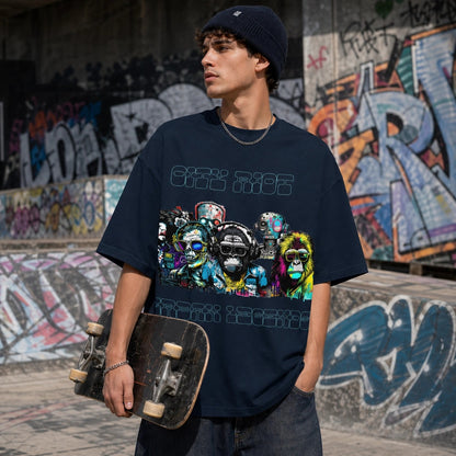 T-shirt col montant écologique unisexe -CITY RIOT-