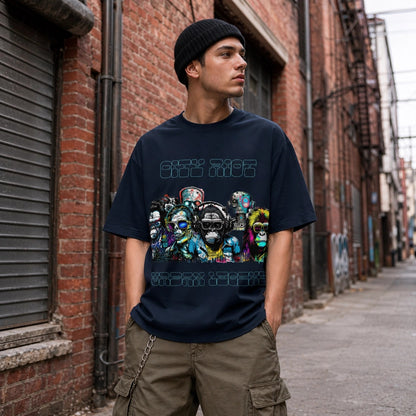 T-shirt col montant écologique unisexe -CITY RIOT-