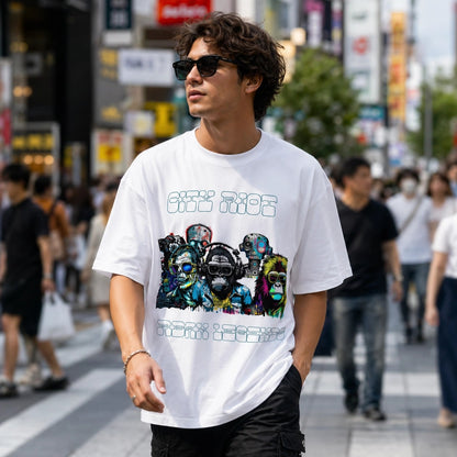 T-shirt col montant écologique unisexe -CITY RIOT-