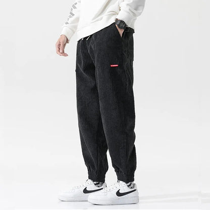 Pantalon Cargo en Velours Côtelé Premium