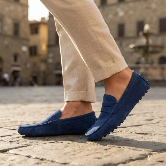 Mocassins Décontractés en Cuir Véritable pour Hommes