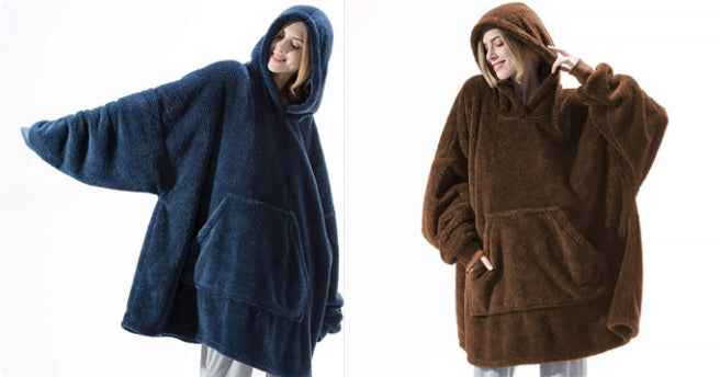 Sweat à capuche avec grande poche, pull confortable et ample