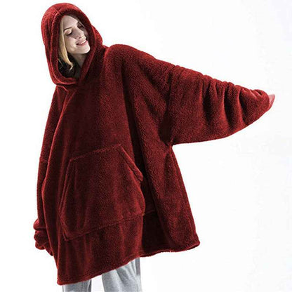 Sweat à capuche avec grande poche, pull confortable et ample